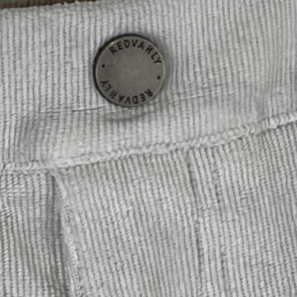 Redvanly Mens M Preppy Collins Pull On Corduroy Pants Gray Golf Business Casual - Picture 6 of 11